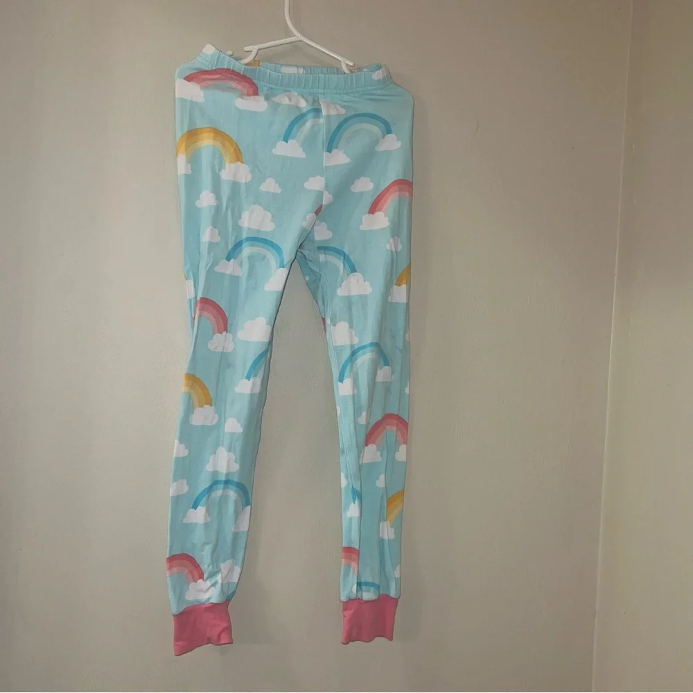 Eleanor Rose 6/7 Rainbow Pajama Set Blue and Pink